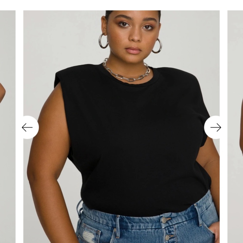 Good American Strong Shoulder Tank